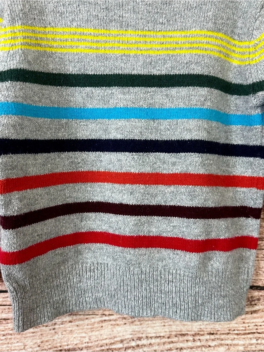 Toddler Boys Cotton Wool Multicolored Striped Knit Sweater Pullover